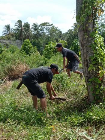 Ganjar Milenial Lampung Bangun Gardu Rakyat Untuk Jaga Kebersihan Lingkungan