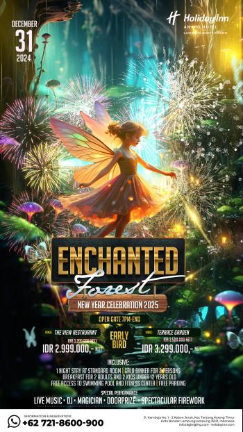 Sambut Tahun Baru 2025, Hotel Holiday Inn Lampung Bukit Randu Menghadirkan Tema Enchanted Forest 