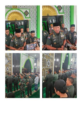 Kodam XXI Radin Inten Gelar Salat Gaib, Doakan Korban Longsor Cisarua