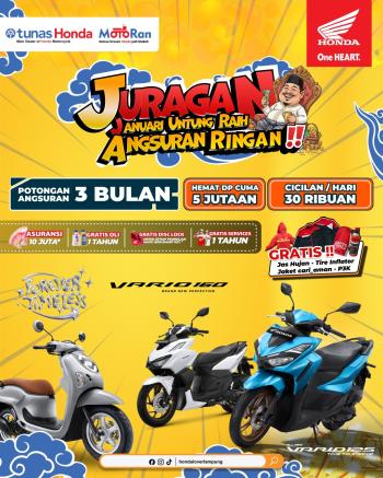 Promo “Juragan Januari Untung Rame” Hadir di Honda Astra Motor Natar