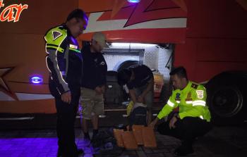 Gagal Selundupkan Ganja Lewat Bus, Pemuda Asal Medan Ditangkap PJR Polda Lampung di Tol Bakter   