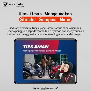 Tips Aman Menggunakan Standar Samping Motor