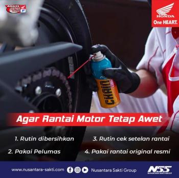 Tips Agar Rantai Motor Tetap Awet dari AHASS NSS Kedaton