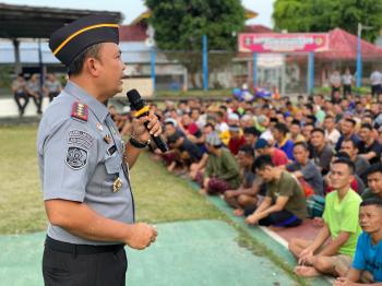 Kalapas Narkotika Bandar Lampung Sosialisasikan Arahan Menteri IMIPAS Terkait Komitmen Perangi Narkoba 