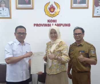 KONI Lampung Perkuat Pembinaan, Tim Dokter dan Ahli Gizi Mulai Disiapkan