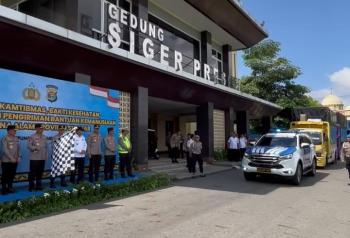 Wakapolri Lepas Bantuan Kemanusiaan dari Polda, Untuk Korban Bencana di Sumatera