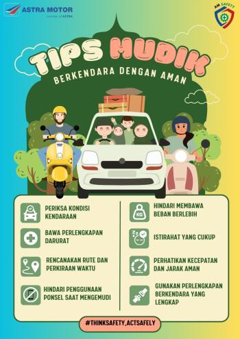 Astra Motor Natar Ajak Masyarakat Mudik Aman dan Nyaman 