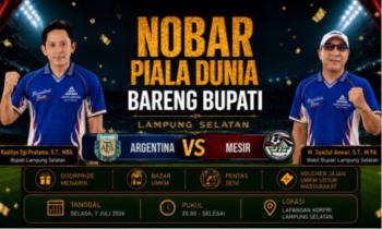 Malam Ini! Nobar Argentina vs Mesir di Lapangan Korpri Hadirkan Hiburan, UMKM, dan Doorprize