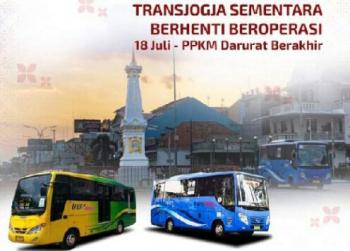 Mulai 18 Juli, Bus TransJogja Berhenti Beroperasi Hingga PPKM Darurat Berhenti
