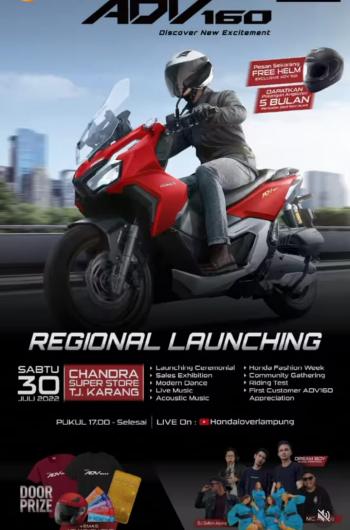 Main Dealer dan Jaringannya NSS Kedaton Mengadakan Regional Launching ADV 160