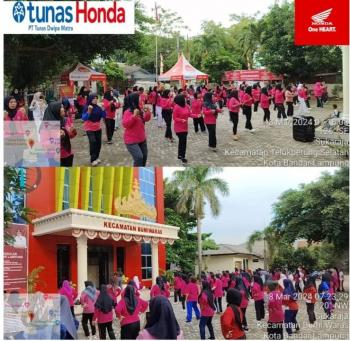 TDM Radin Intan Canvasing Mempererat Koneksi Melalui Senam Bersama Masyarakat Sekitar 