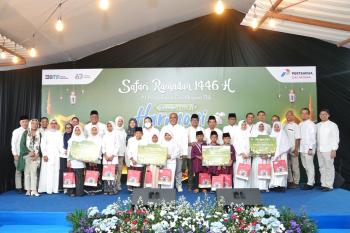 Berbagi Kebahagiaan di Bulan Suci Ramadhan 1446 H, PGN Beri Santunan CSR 10.541 Anak Yatim