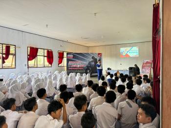 TDM Gelar Safety Riding di SMA 1 Sumberjaya Lampung Barat 