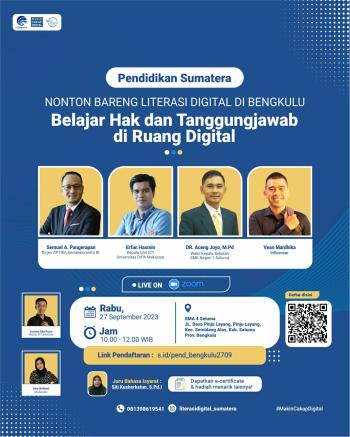 Pelajar SMA di Seluma Bengkulu Belajar Hak dan Tanggung Jawab di Ruang Digital