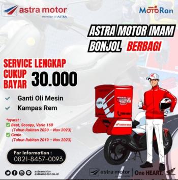 Astra Motor Berbagi Layanan Service Lengkap Hanya Rp30.000