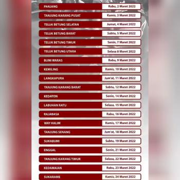 Catat! Ini Jadwal Pendistribusian Minyak Goreng Door To Door di Bandar LampungÂ 