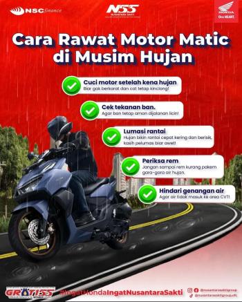 Cara Rawat Motor Matic di Musim Hujan ala Nss Pringsewu   