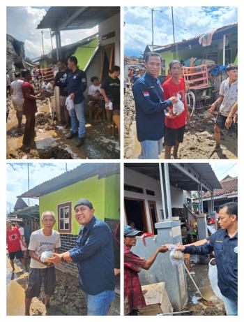 IWO Lampung Gerak Cepat Salurkan Bantuan ke Warga Terdampak Banjir