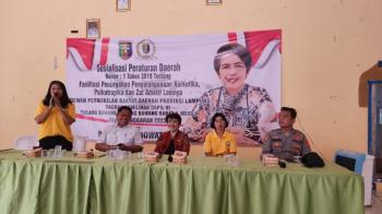 Anggota DPRD Condrowati Sosialisasikan Perda Bahaya Narkoba di Mesuji