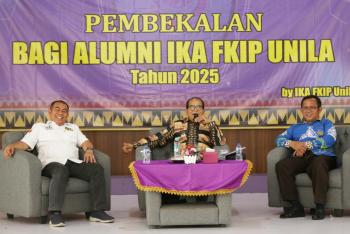 Pj. Gubernur Samsudin Beri Movitasi kepada Calon Sarjana FKIP Unila dalam Acara Pembekalan Bagi Alumni IKA FKIP Unila Tahun 2025