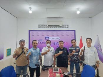 Jalin Sinergitas, Kadis Kominfotik Provinsi Lampung Sambangi SMSI 