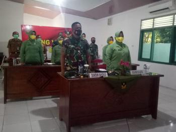 Kodim 0412 Lampura Bersama DPPKB Ikuti Kick Off Kolaborasi Percepatan Penurunan Stunting Secara Vicon