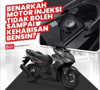 Benarkah Motor Injeksi Tak Boleh Sampai Kehabisan Bensin 