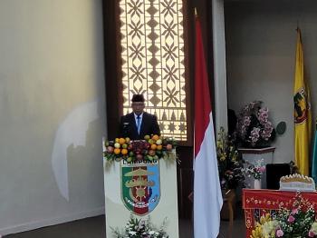 Pidato di Gedung DPRD Provinsi, Gubernur Mirza mendorong Masyarakat Lampung Bersama Menyongsong Indonesia Emas