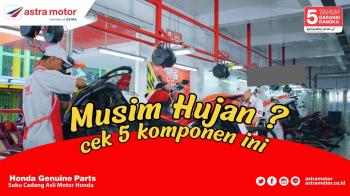 Musim Hujan, Cek Rutin 5 Komponen Ini