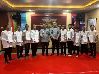 Sebanyak 9 (Sembilan) Warga Binaan Lapas Kelas I Bandar Lampung Terima Remisi Khusus Natal