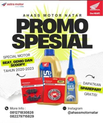 AHASS Motor Natar Hadirkan Promo Spesial Servis dengan Gratis Sparepart