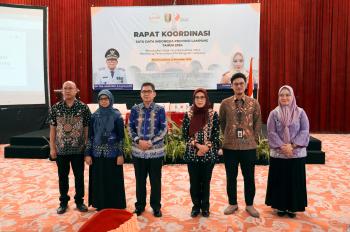 Pj.Sekdaprov Lampung Buka Rakor Satu Data Indonesia 2024, Wujudkan Data Berkualitas Untuk Pembangunan 