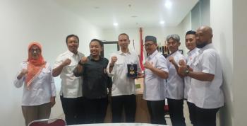 KONI Lampung Bahas PON 2032 dan Dukungan Fasilitas Olahraga di Kemenpora RI
