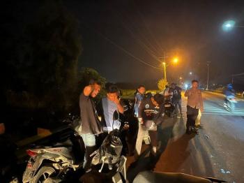 Laporan Warga 110, Polisi Bubarkan Balap Liar di Jalinsum Pringsewu