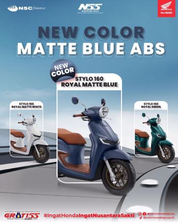 Honda NSS Kedaton Luncurkan Warna Baru Stylo 160 Royal Matte Blue ABS