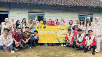 Mahasiswa Universitas Malahayati Kembangkan Produk Tepung Pisang di Desa Sukamaju