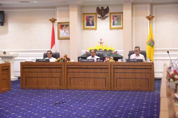Pj Gubernur Lampung Pimpin Rapat Penyelesaian Pelepasan Aset HPL Kelurahan Waydadi Bandar Lampung 