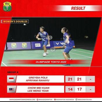 Tim Bulutangkis Indonesia Berjaya Di Pembukaan Olimpiade Tokyo 2020