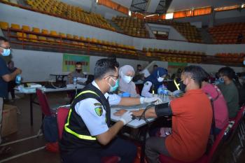 Gelar Vaksinasi Dosis ke 2, Polda Lampung Dapat Apresiasi Dari Masyarakat