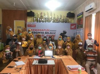 Kembali Gelar Edukasi Safety Riding #Cari_Aman, TDM Sambangi Lingkungan Dinas Kesehatan Kota Bandar Lampung
