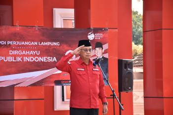 Rayakan HUT RI ke-78, PDIP Lampung Tekankan Jangan Pernah Melupakan RakyatÂ 