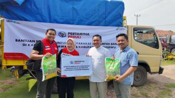 Tanggap Bencana, Pertamina Salurkan 1000 Paket Sembako untuk Warga Terdampak Banjir di Lampung