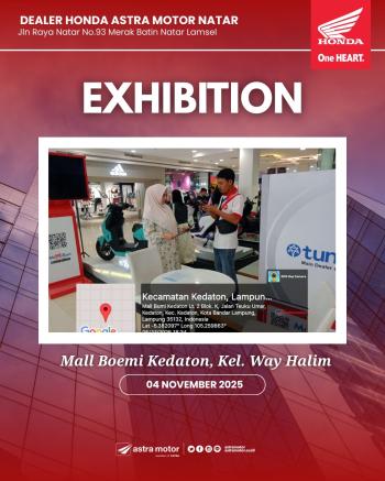 Astra Motor Natar Hadirkan Exhibition Honda di Mall Boemi Kedaton, Bandar Lampung   