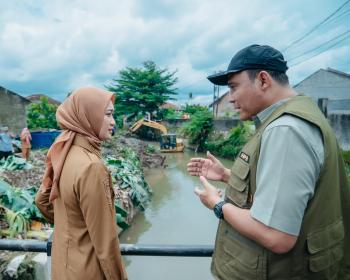 Wagub Lampung dr. Jihan Nurlela Tinjau Lokasi Banjir di Bandar Lampung, Normalisasi Sungai Dilakukan di Tiga Titik