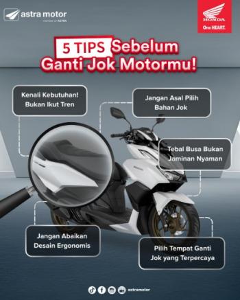 Astra Motor Natar Edukasi Konsumen: 5 Tips Penting Sebelum Mengganti Jok Motor