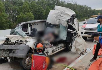 Innalillahi, Anggota Sabhara Polda Lampung Meninggal Dunia Kecelakaan di KM 220+400Â 