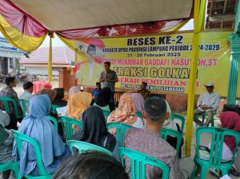 Reses, Warga Sukaraja Gedong Tataan Sampaikan Aspirasi pada Tondi