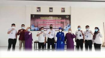 Cegah Covid-19, 300 Warga Binaan Rutan Kelas 1 Bandar Lampung Divaksin