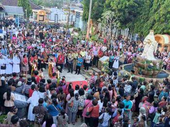 Misa Pemberkatan Taman dan Patung Santa Lidwina Bandar Jaya  Â 