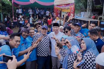 Relawan Bela Budaya Gelorakan Dukungan Untuk Mirza - Jihan di Lampung Timur 